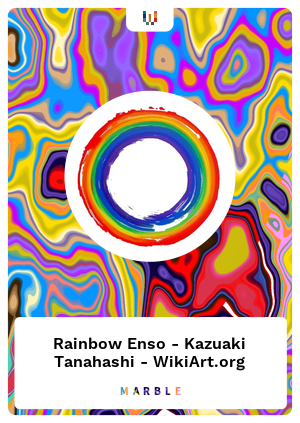 Rainbow Enso - Kazuaki Tanahashi - WikiArt.org