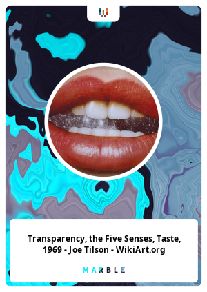 Transparency, the Five Senses, Taste, 1969 - Joe Tilson - WikiArt.org