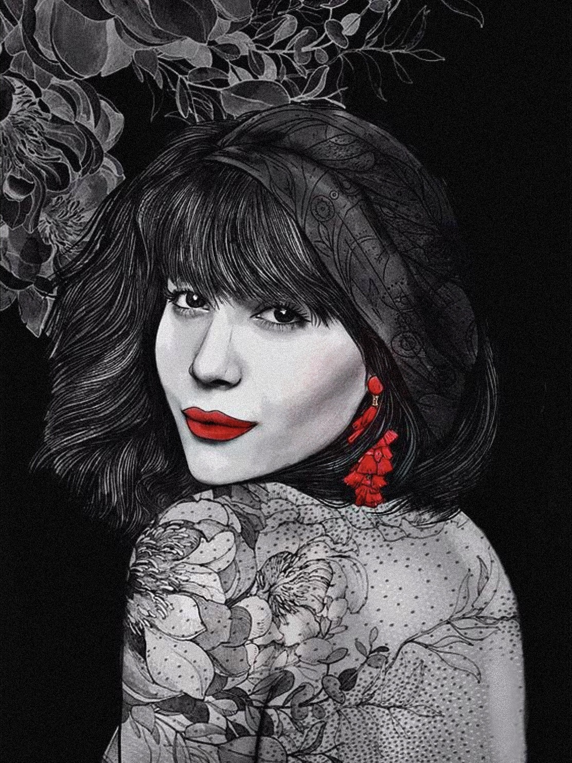 Red lip