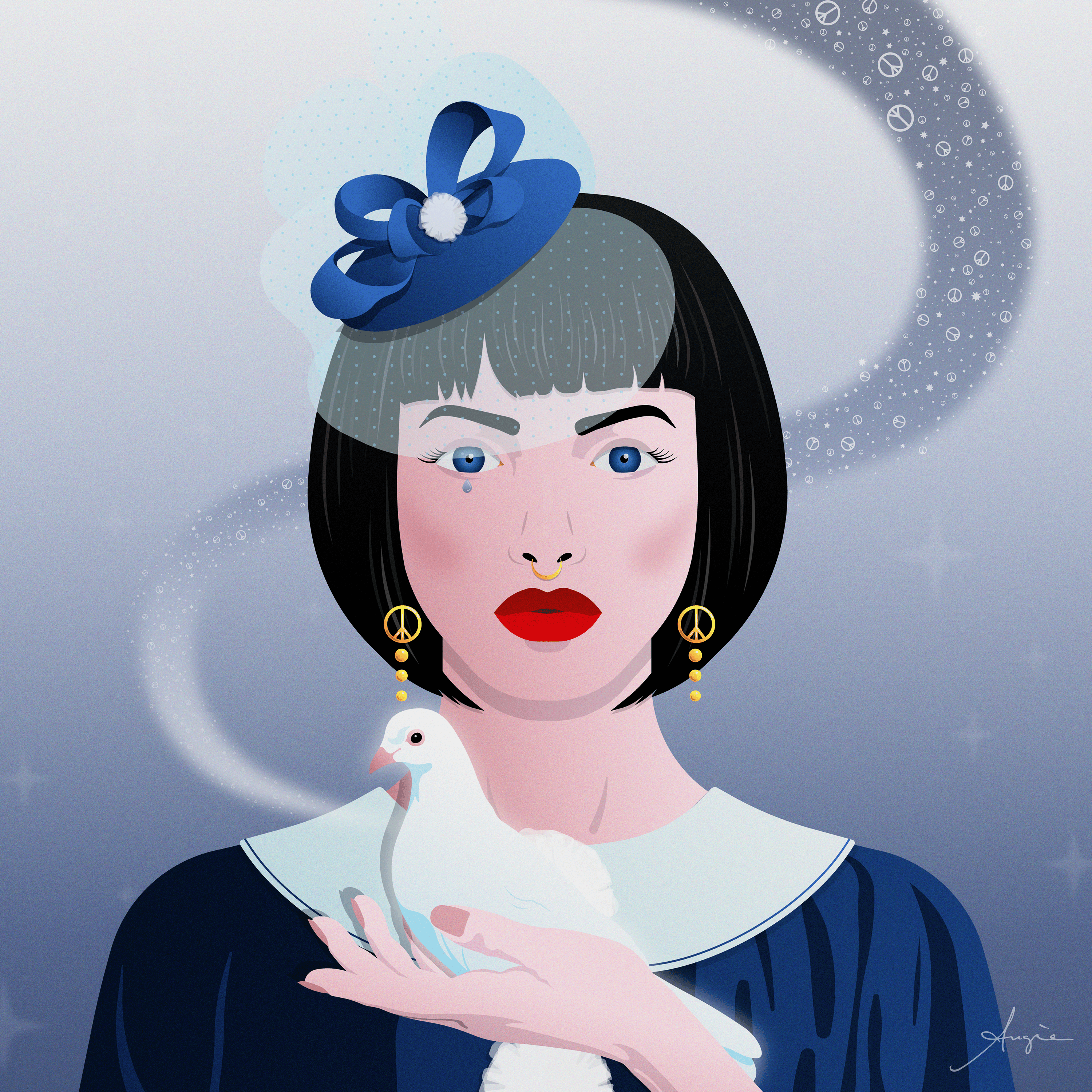 Pierrot with the Dove