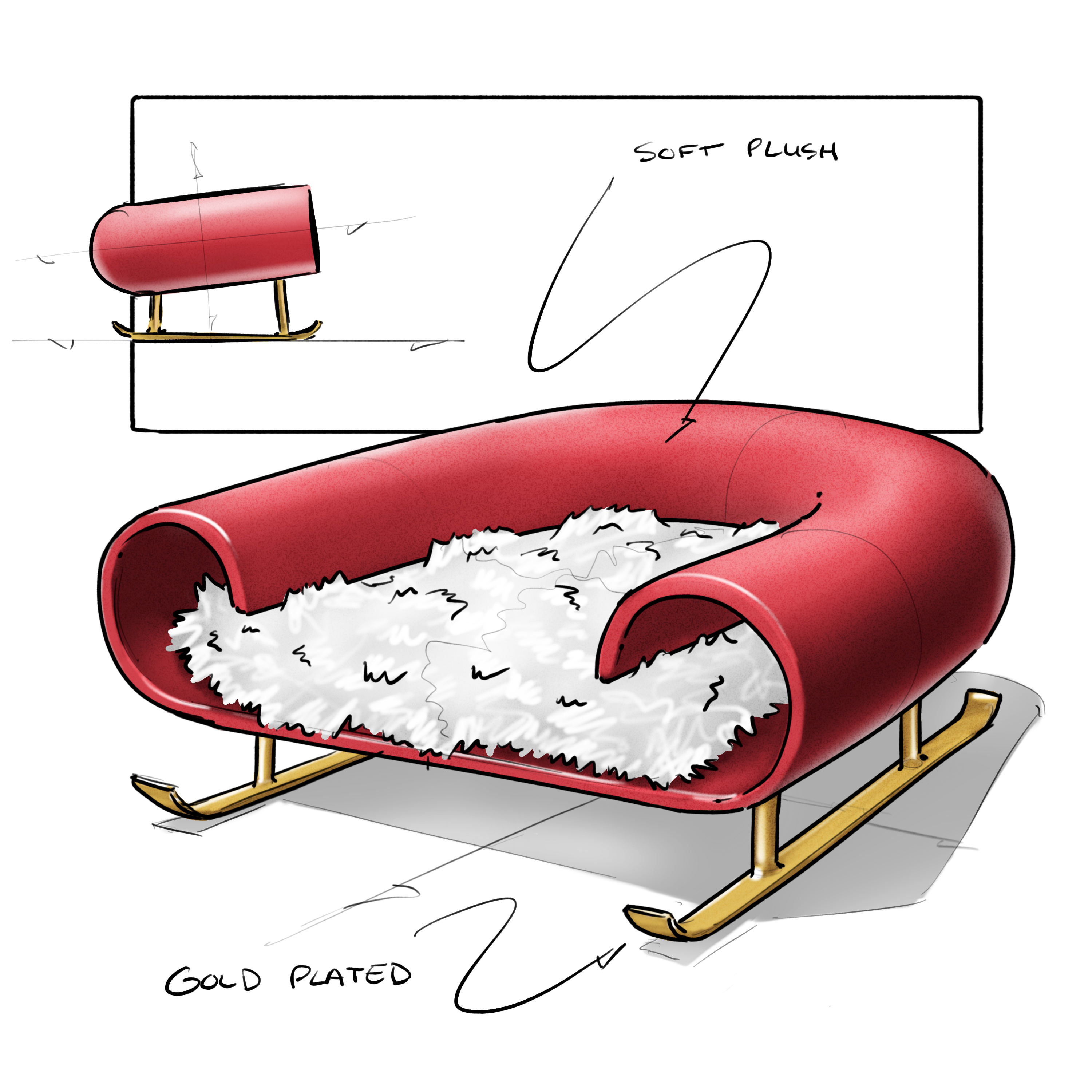 Sleigh Chair #046