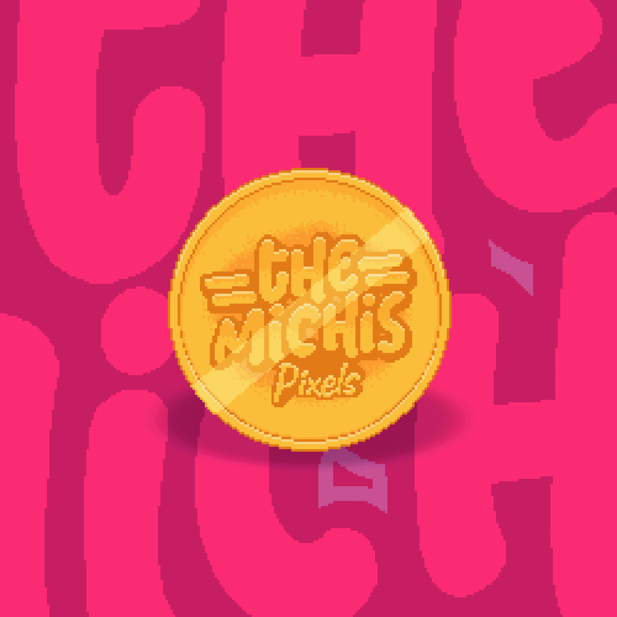 Gold Pixels Michi Token