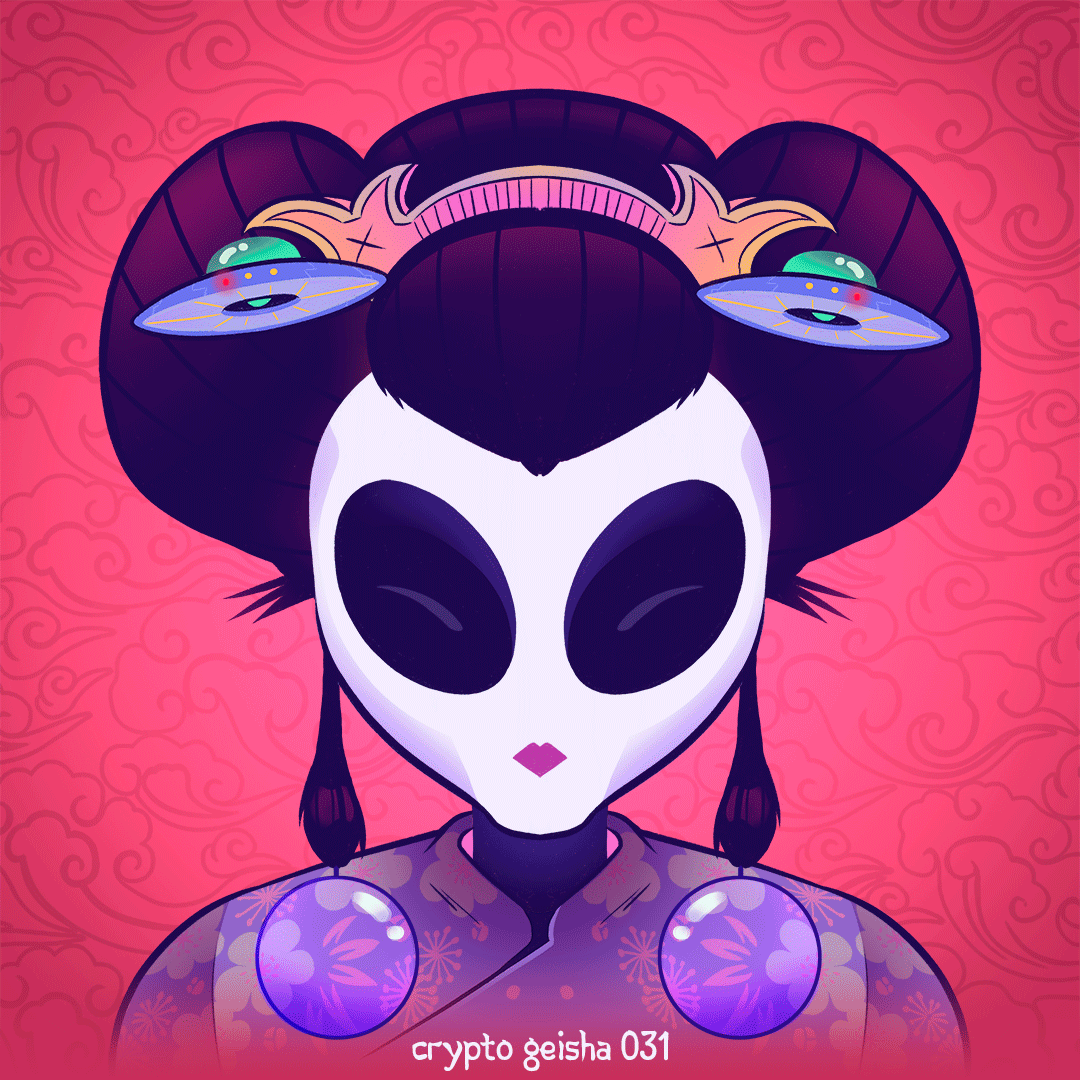 Crypto Geisha 031 - Dog Face