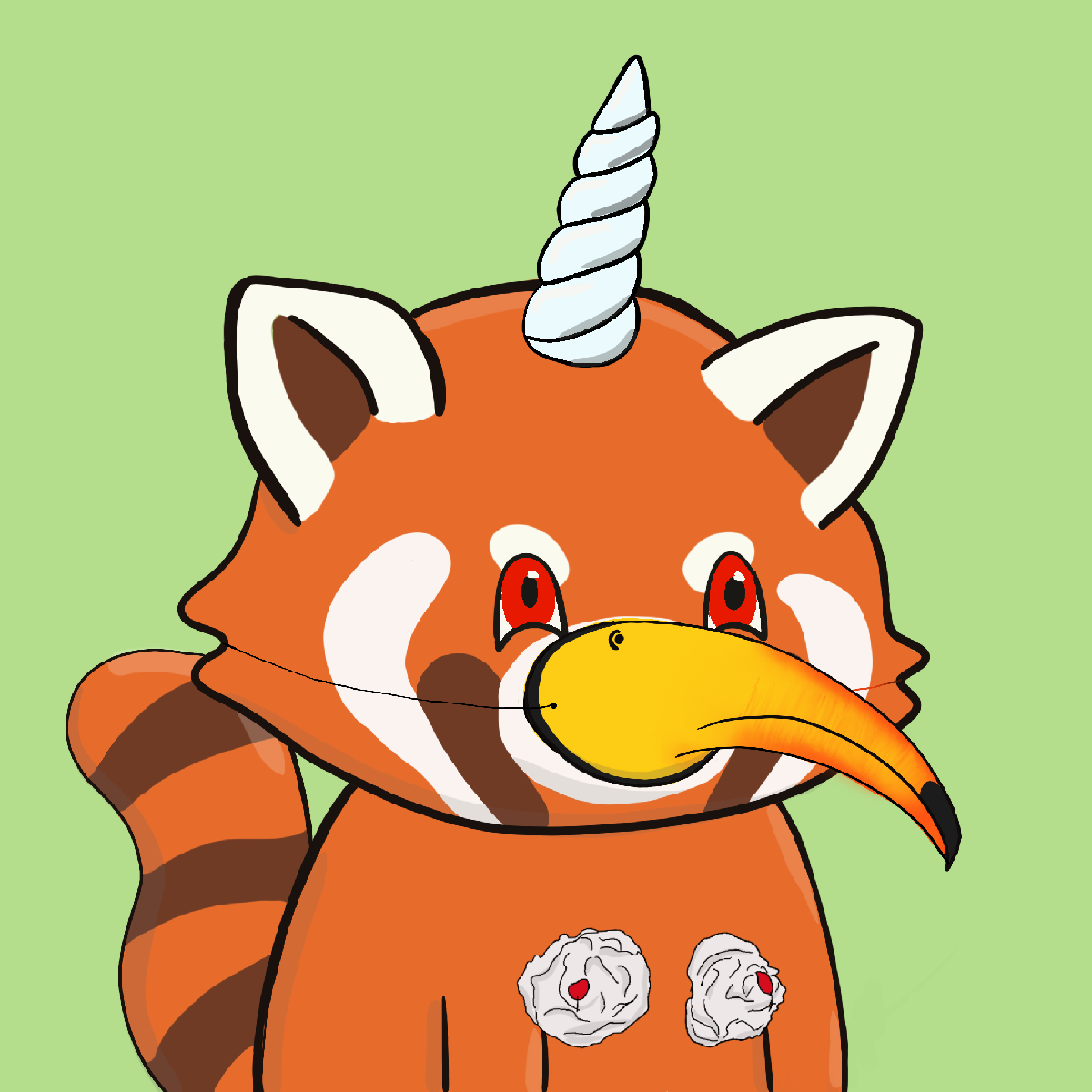Okay Red Panda #7212