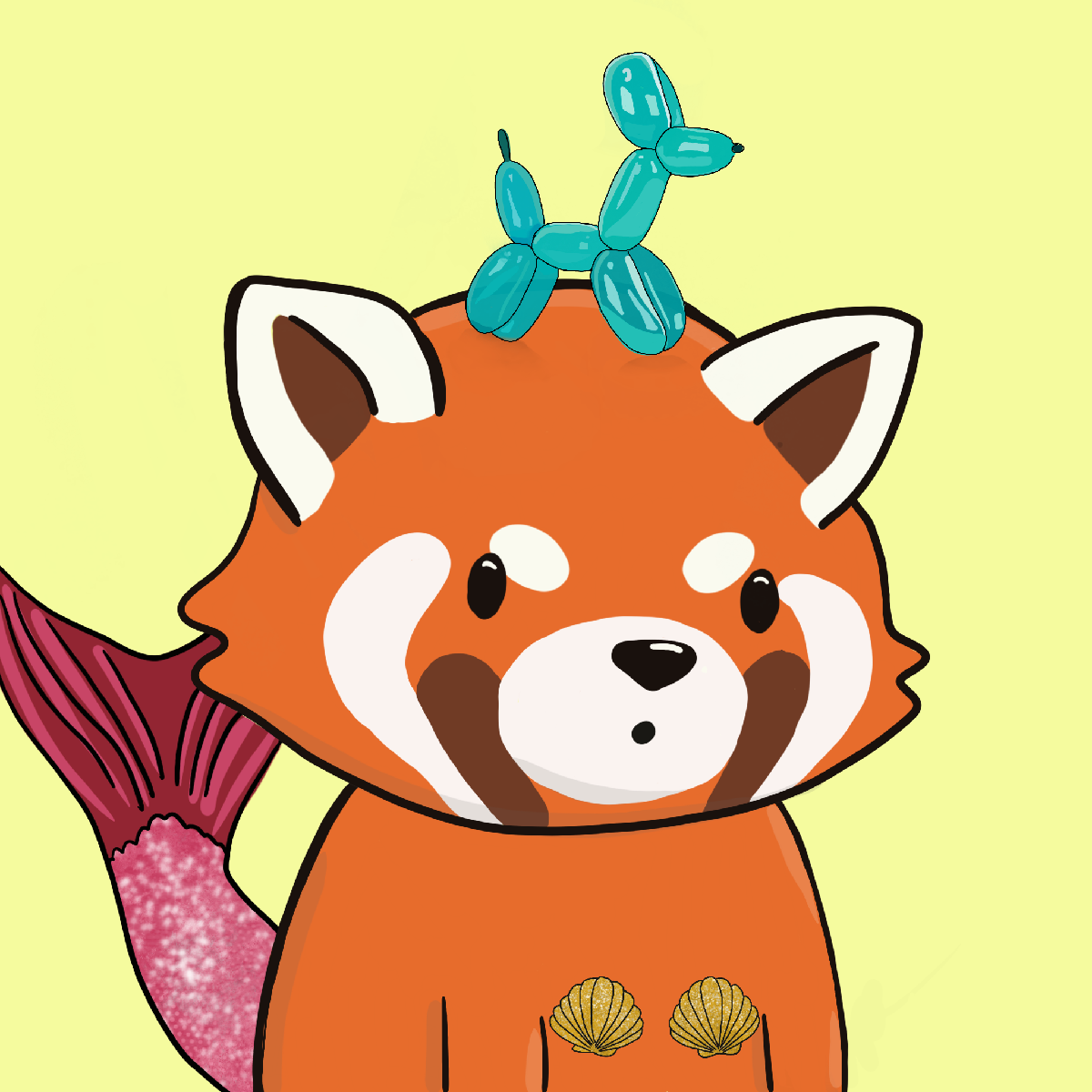 Okay Red Panda #7428