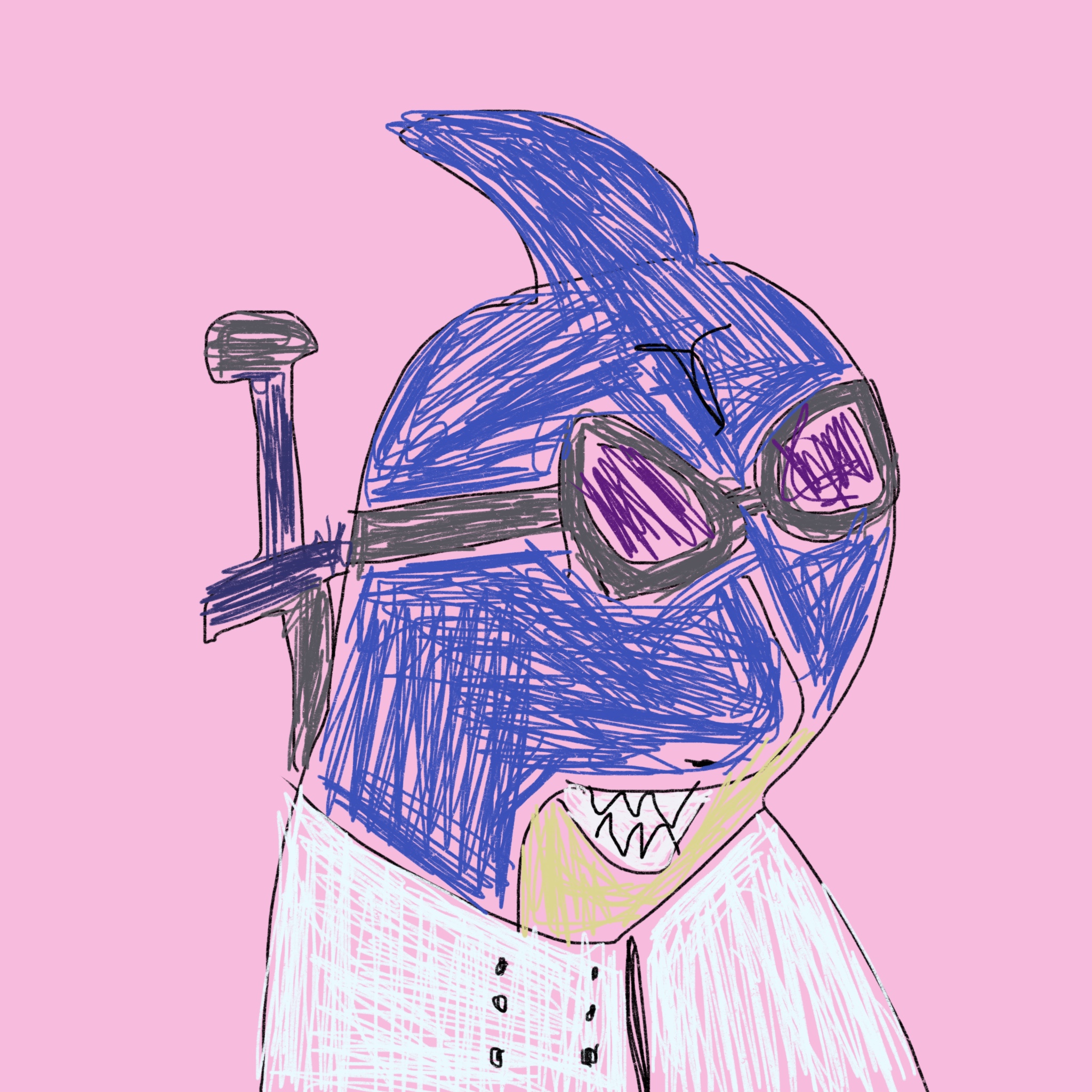 Hand Drawn Slum Doge Billionaire 6034