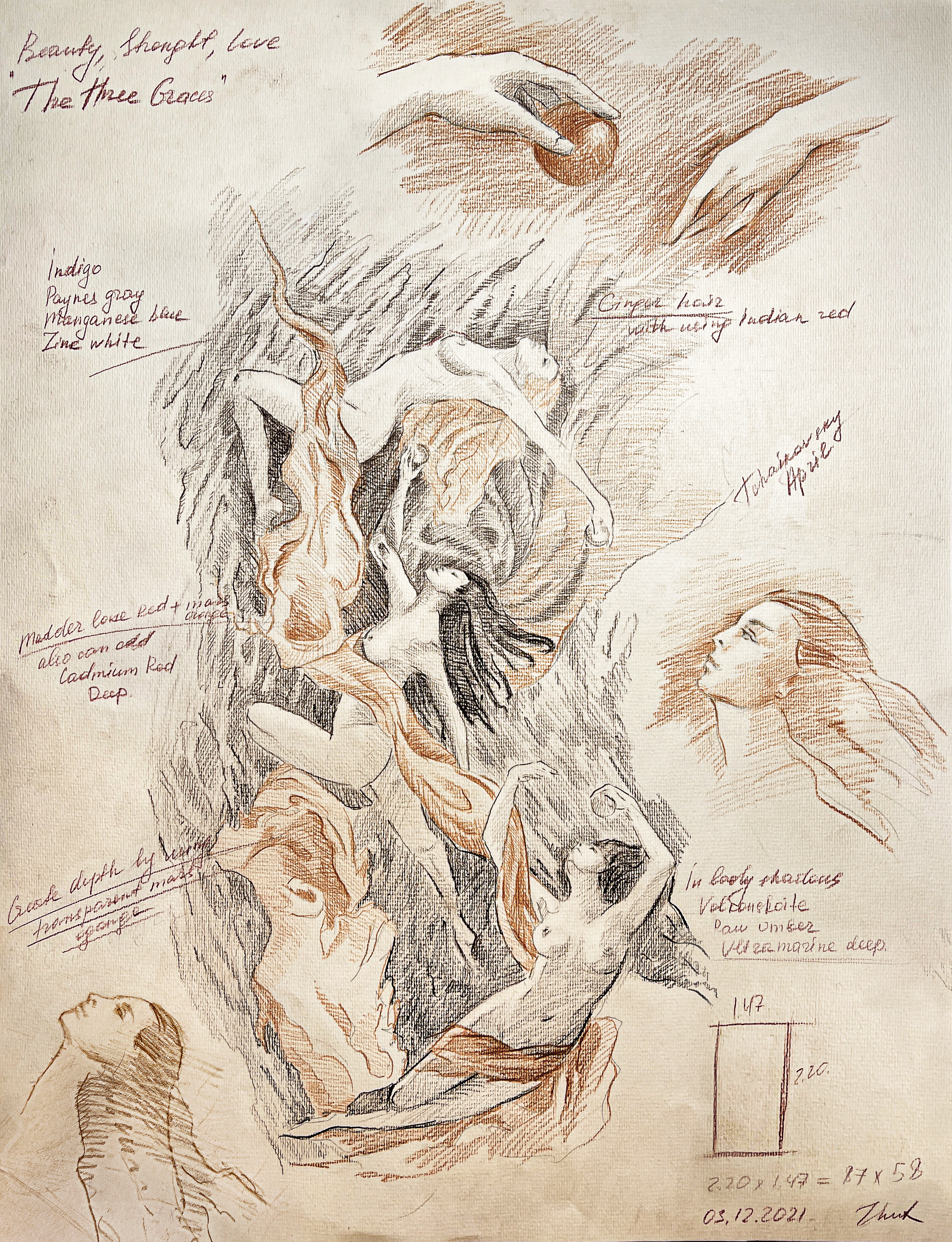 The Three Graces - Sketch #44/74