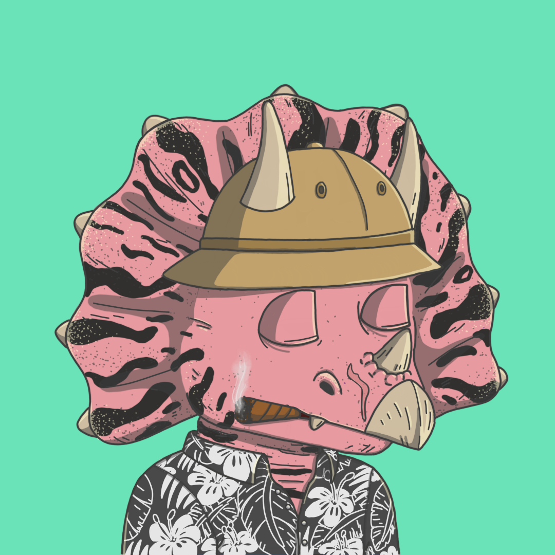 Bored Triceratops Cave Club #218