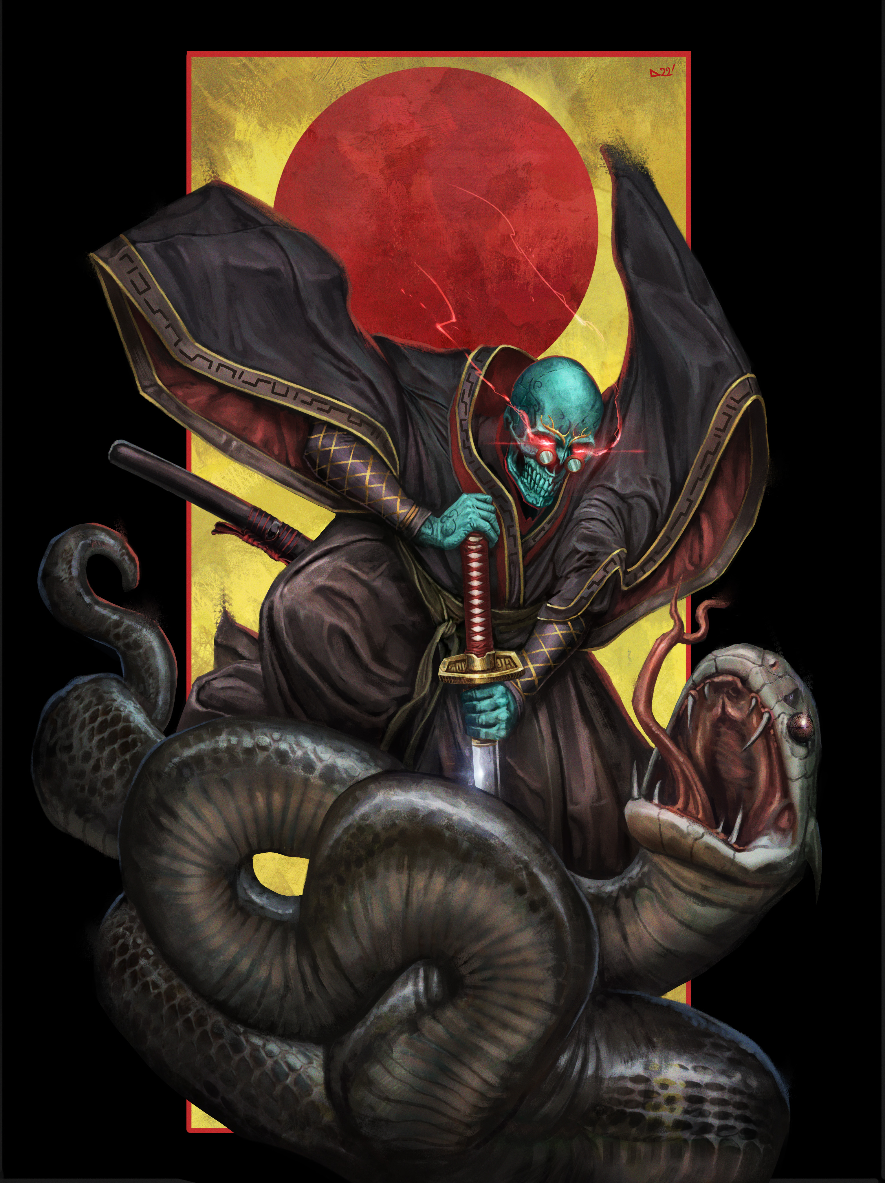 SkullX #3821 Kills a Giant Serpent