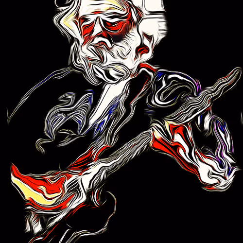 Jerry Garcia (Black Tee) 1/1 NFT