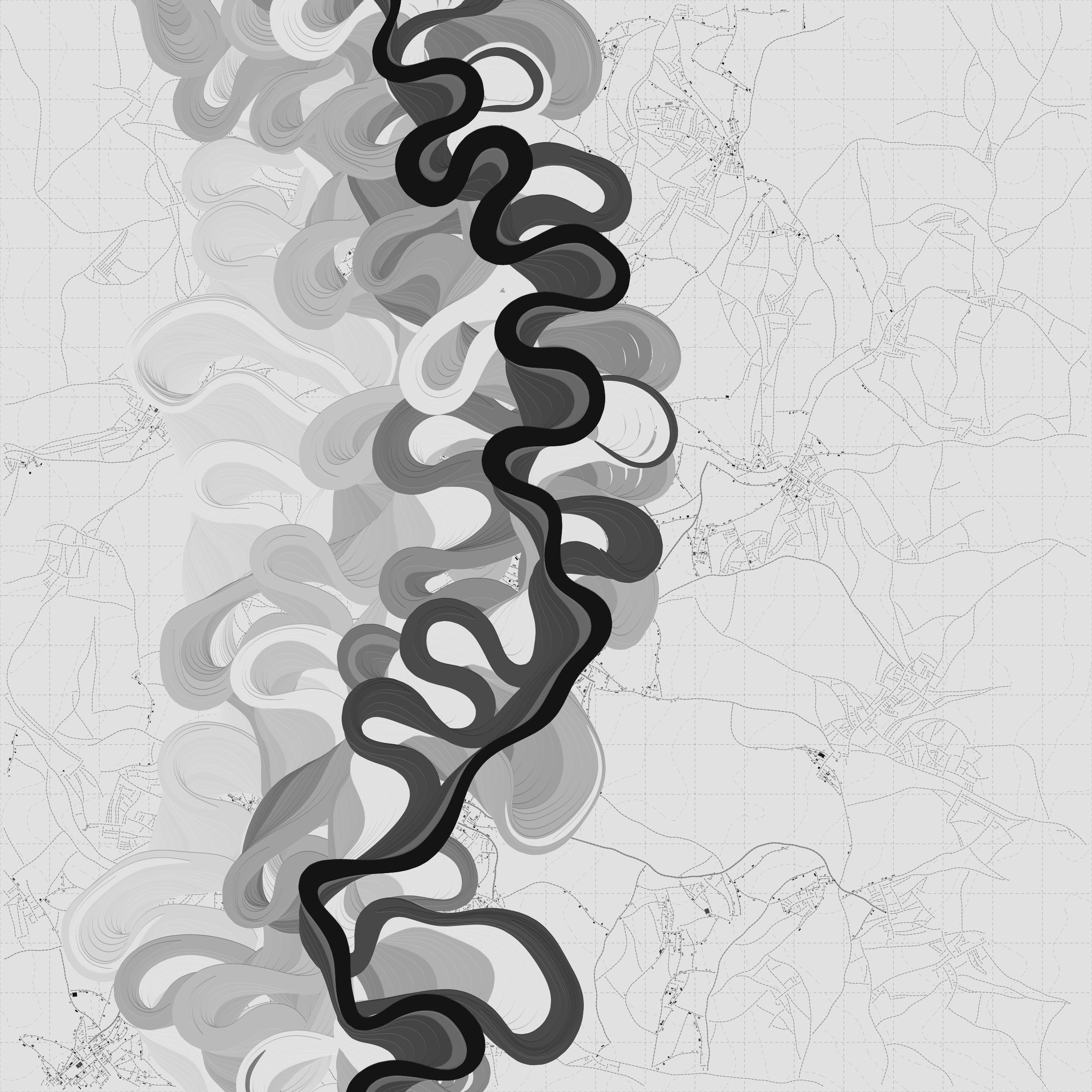 Ancient Courses of Fictional Rivers #430