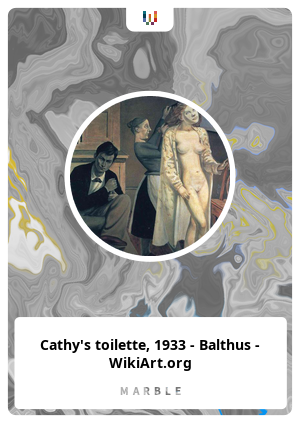 Cathy's toilette, 1933 - Balthus - WikiArt.org