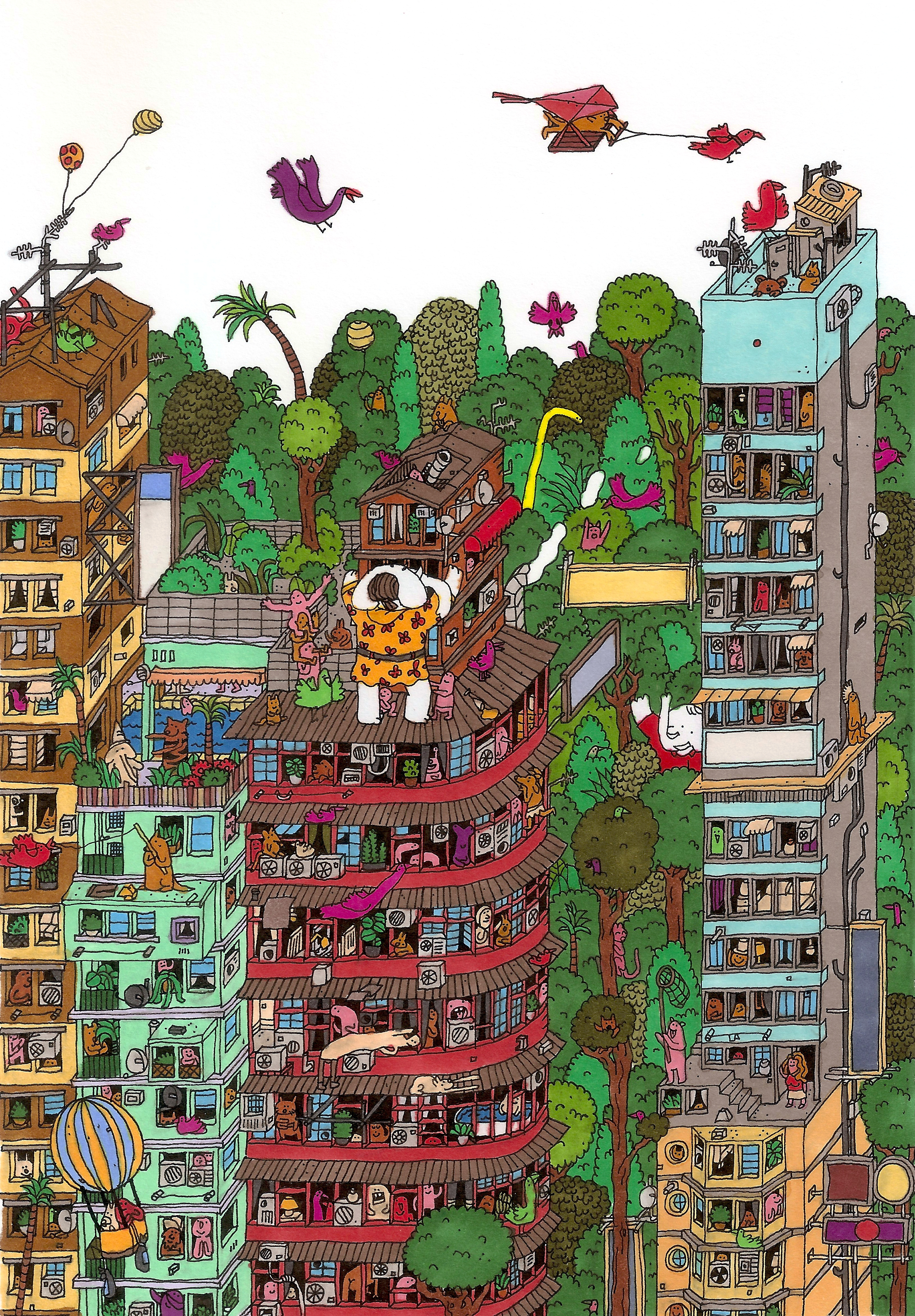 Rooftop Elephant