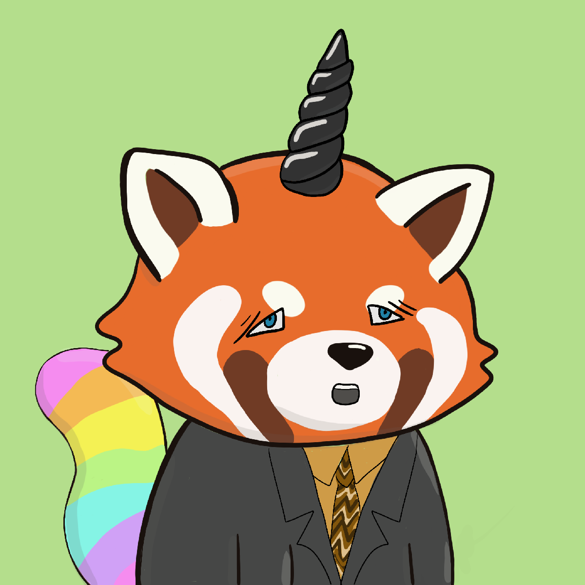 Okay Red Panda #6648