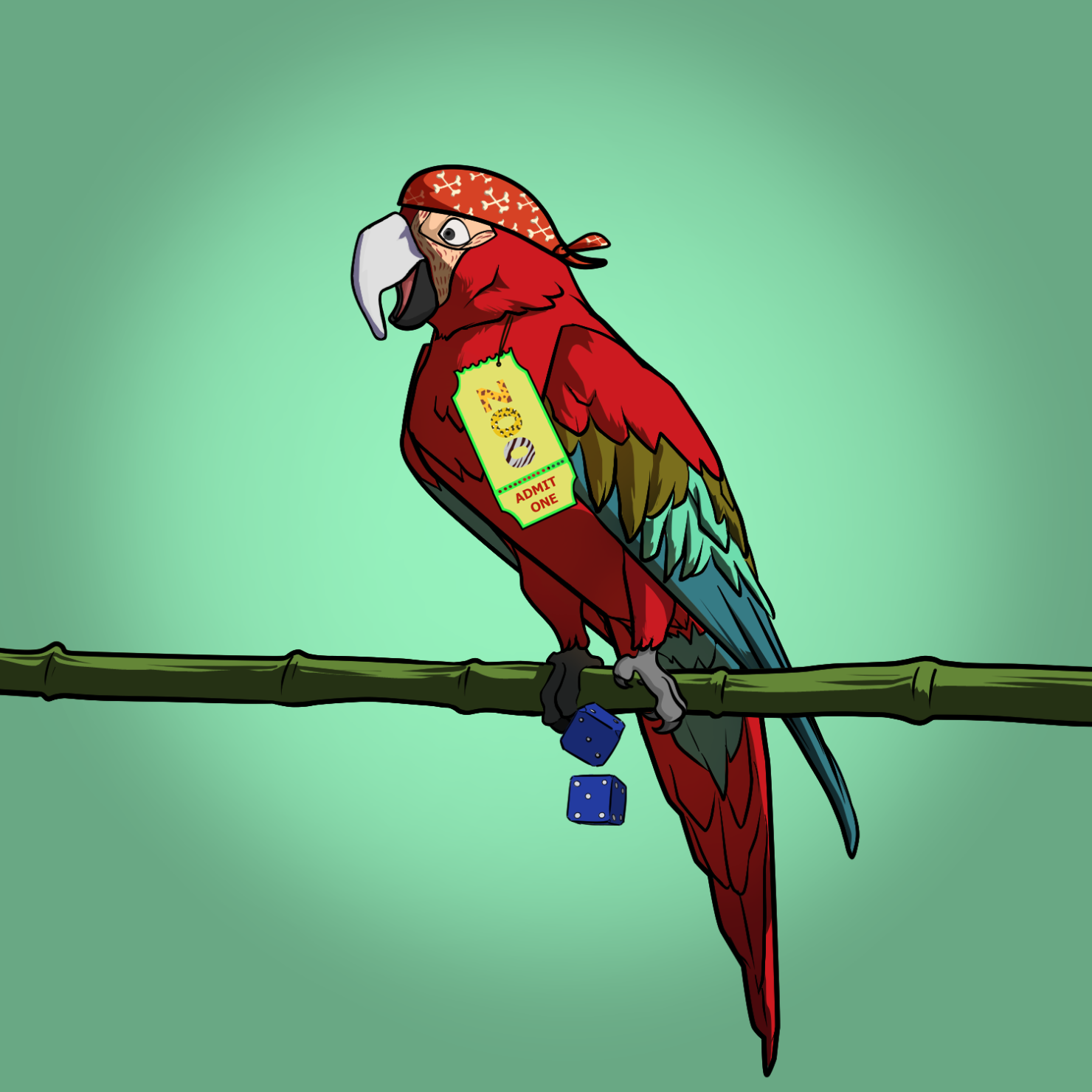 Proper Parrot Tree Club #7138
