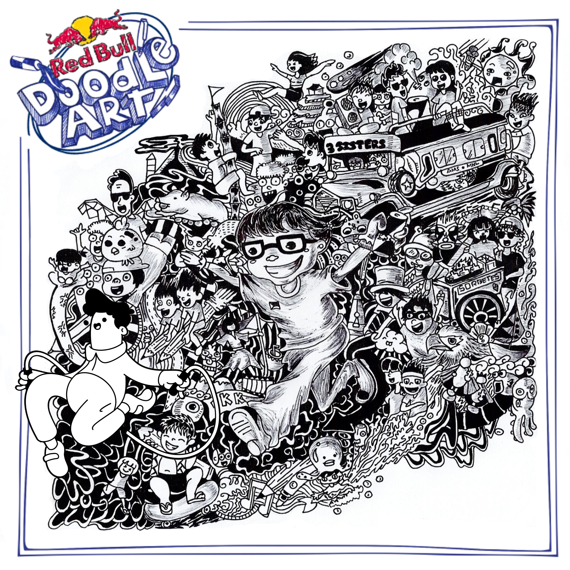 Red Bull Doodle Art Collection mentored by Burnt Toast #6510/12935