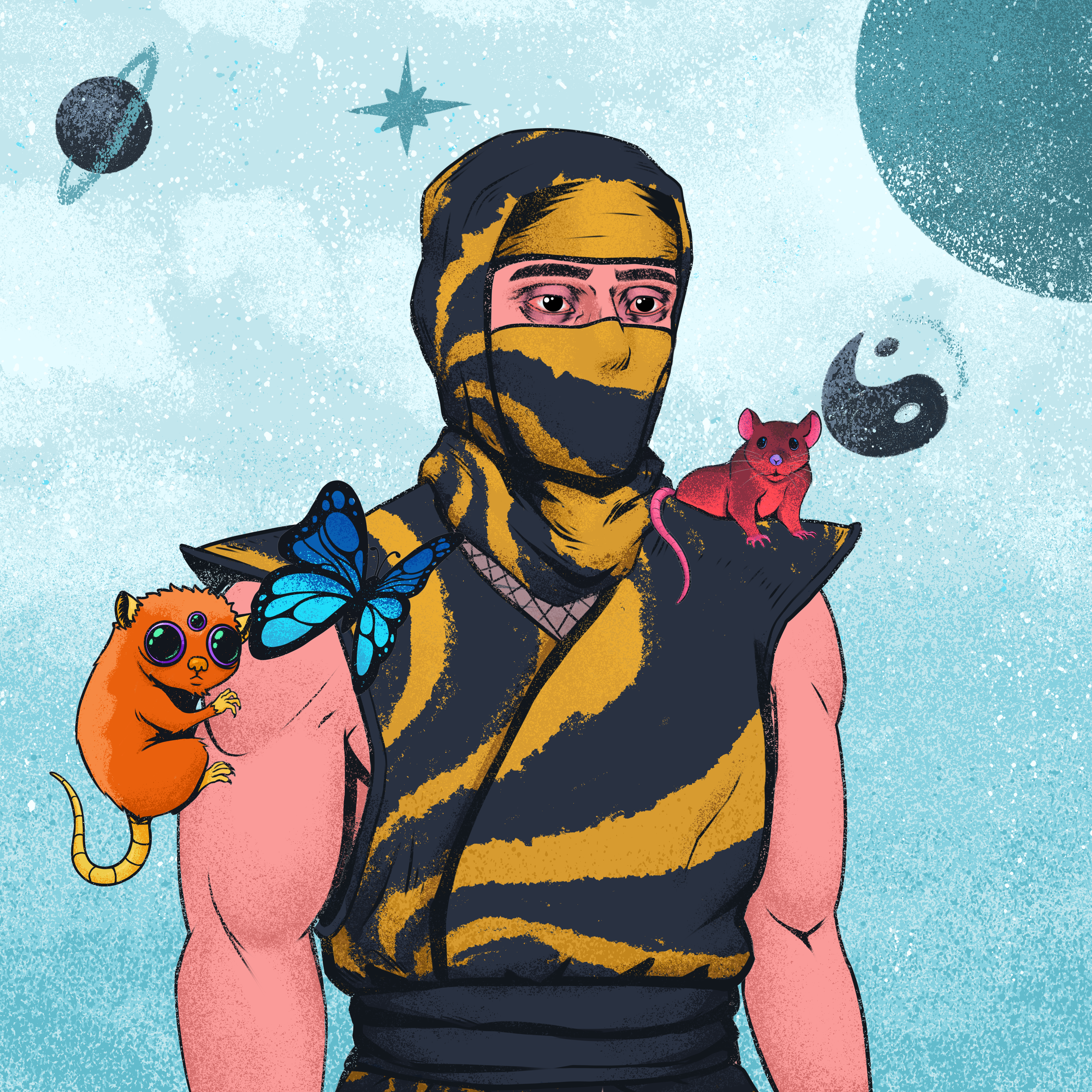 Tie Dye Ninja #6501