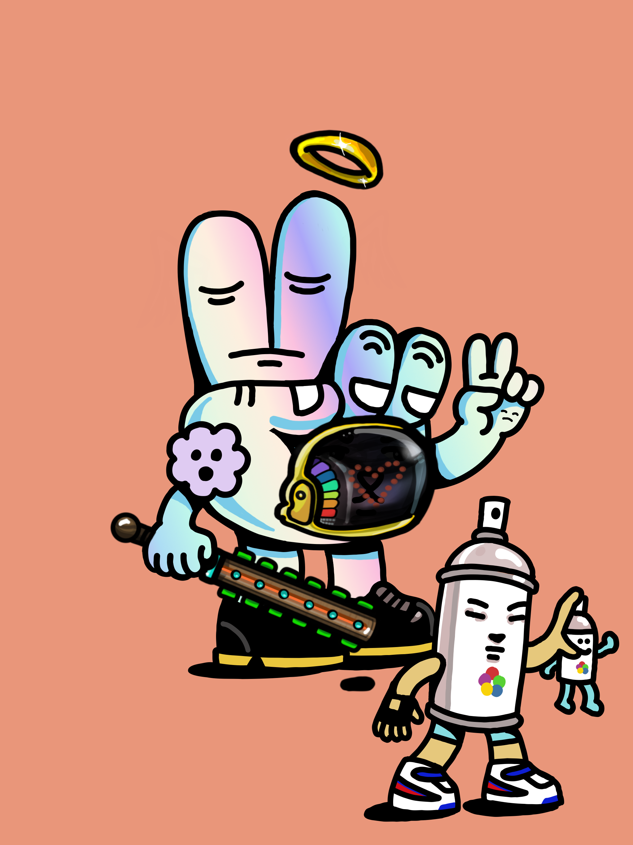 PEACE RABBIT #1349