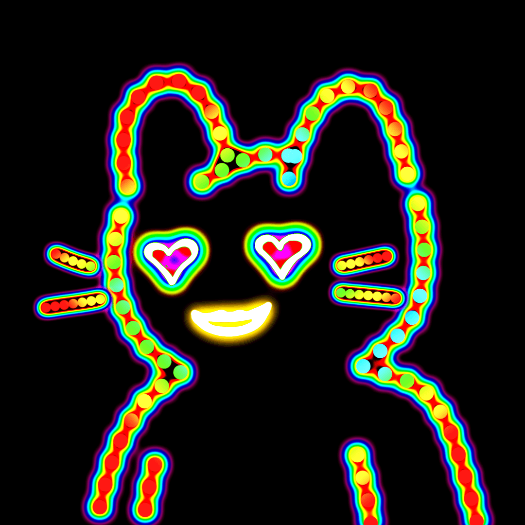 Neon Cat #258