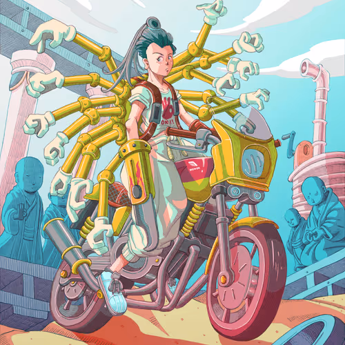 GUAN YIN AND HONDA CB1100