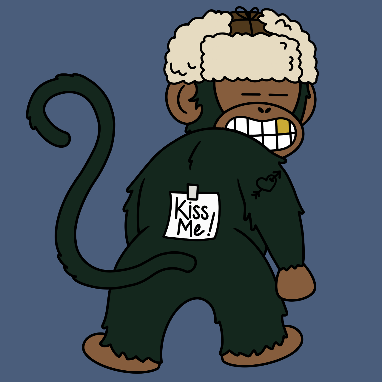 Kiss Me Monkey #6901
