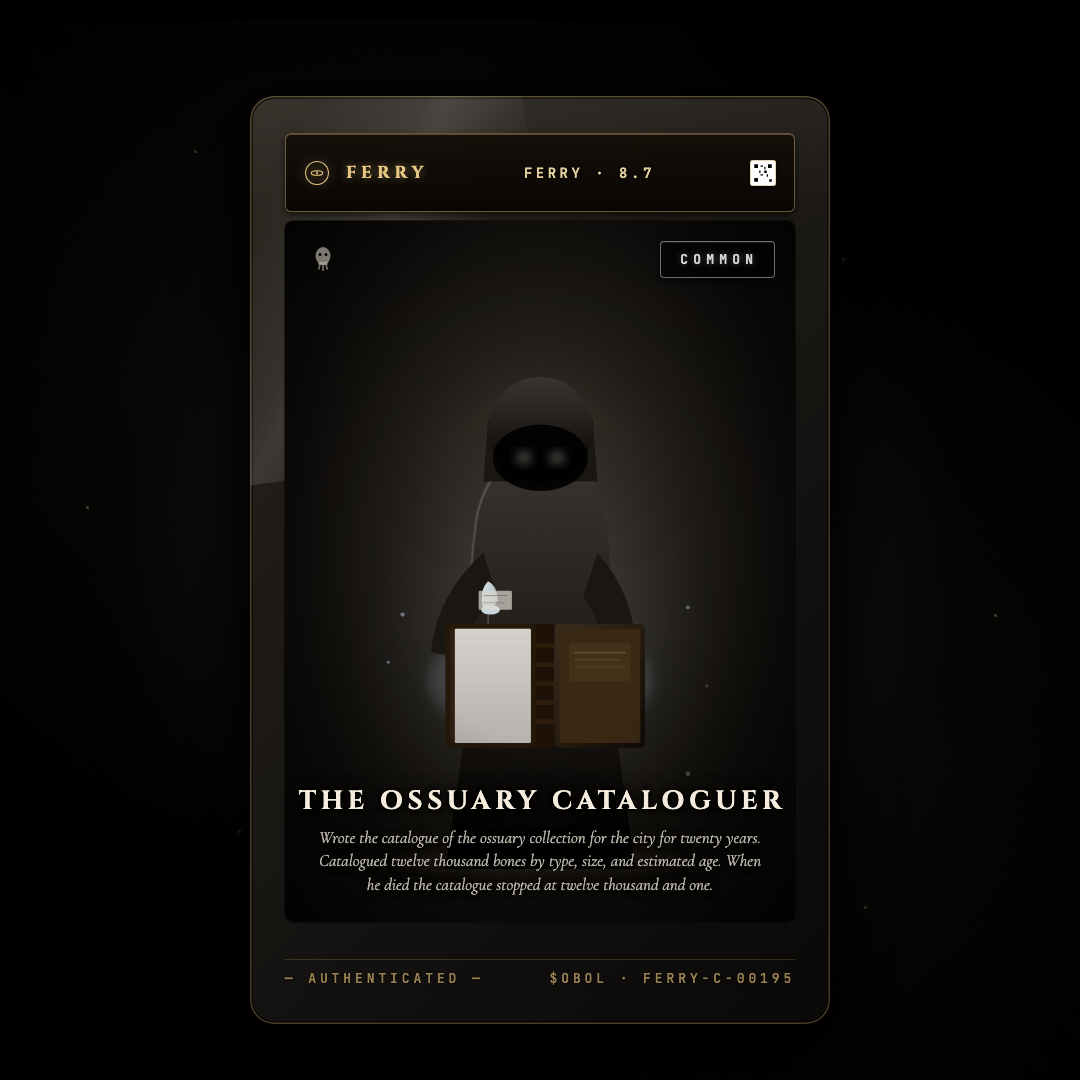 The Ossuary Cataloguer