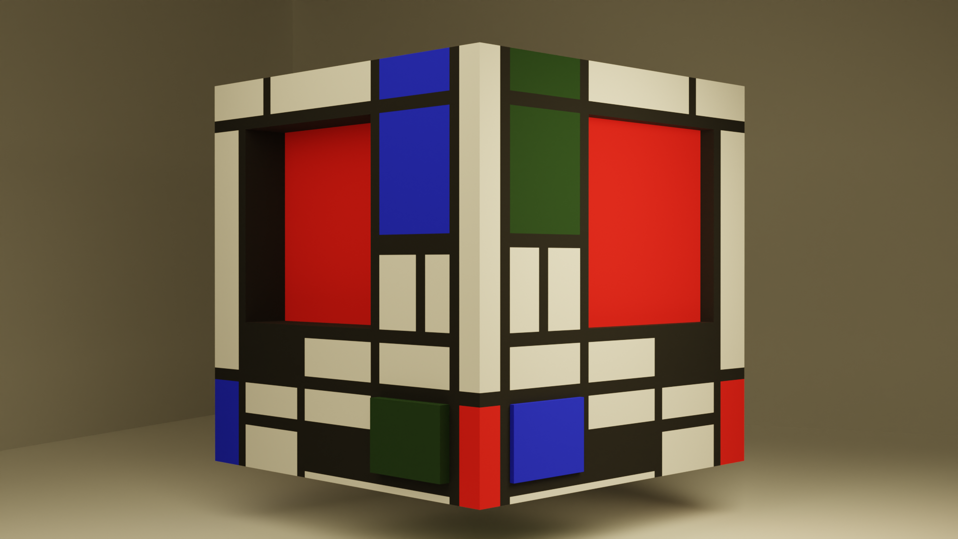 Constructed Pepe Mondrian
