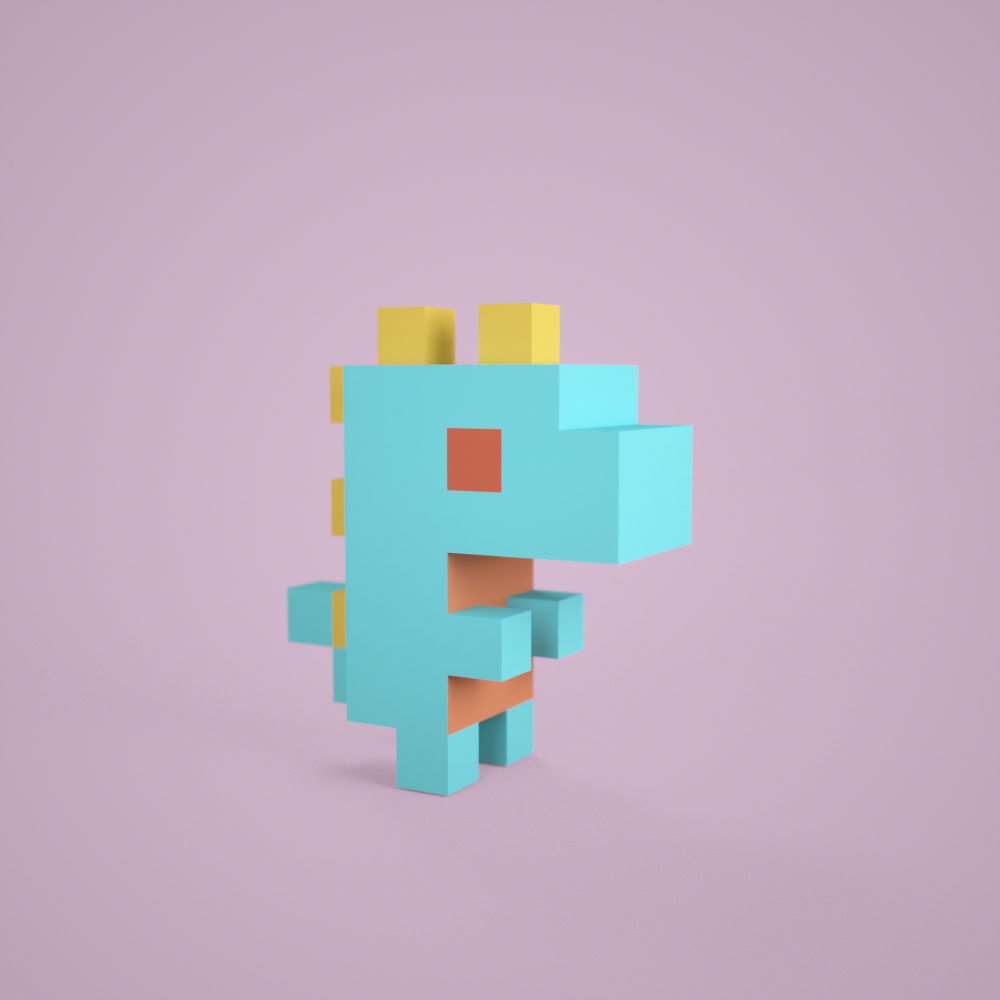 3D tiny dino #0100