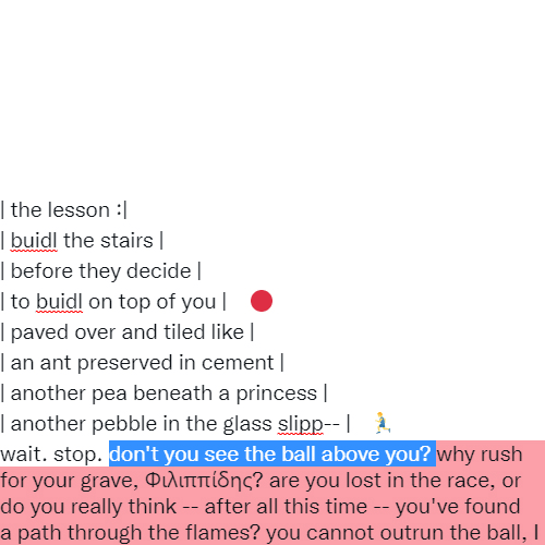 --catching up.