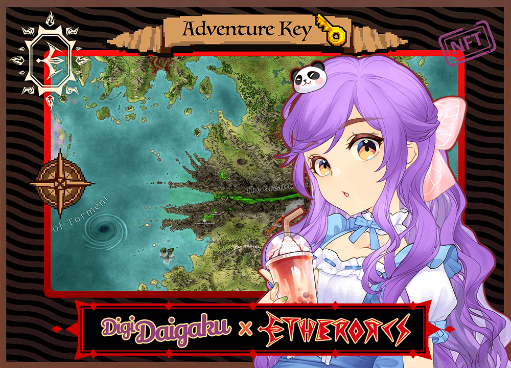 DigiDaigaku #207 - Seraphina | EtherOrcs Adventure Key (DigiDaigaku Genesis)