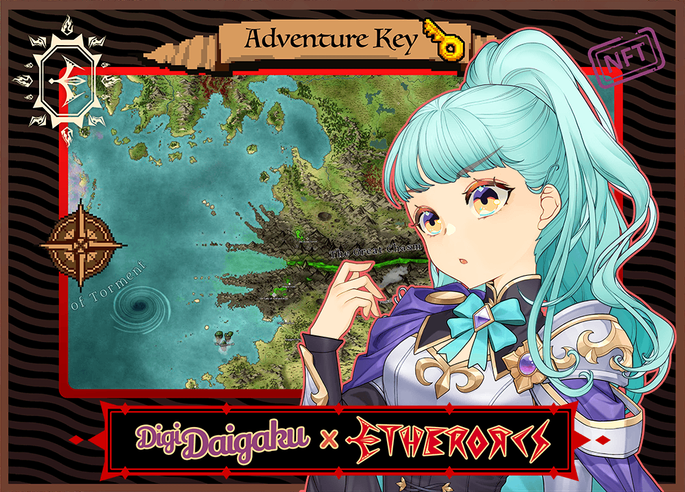DigiDaigaku #397 - Courtney | EtherOrcs Adventure Key (DigiDaigaku Genesis)