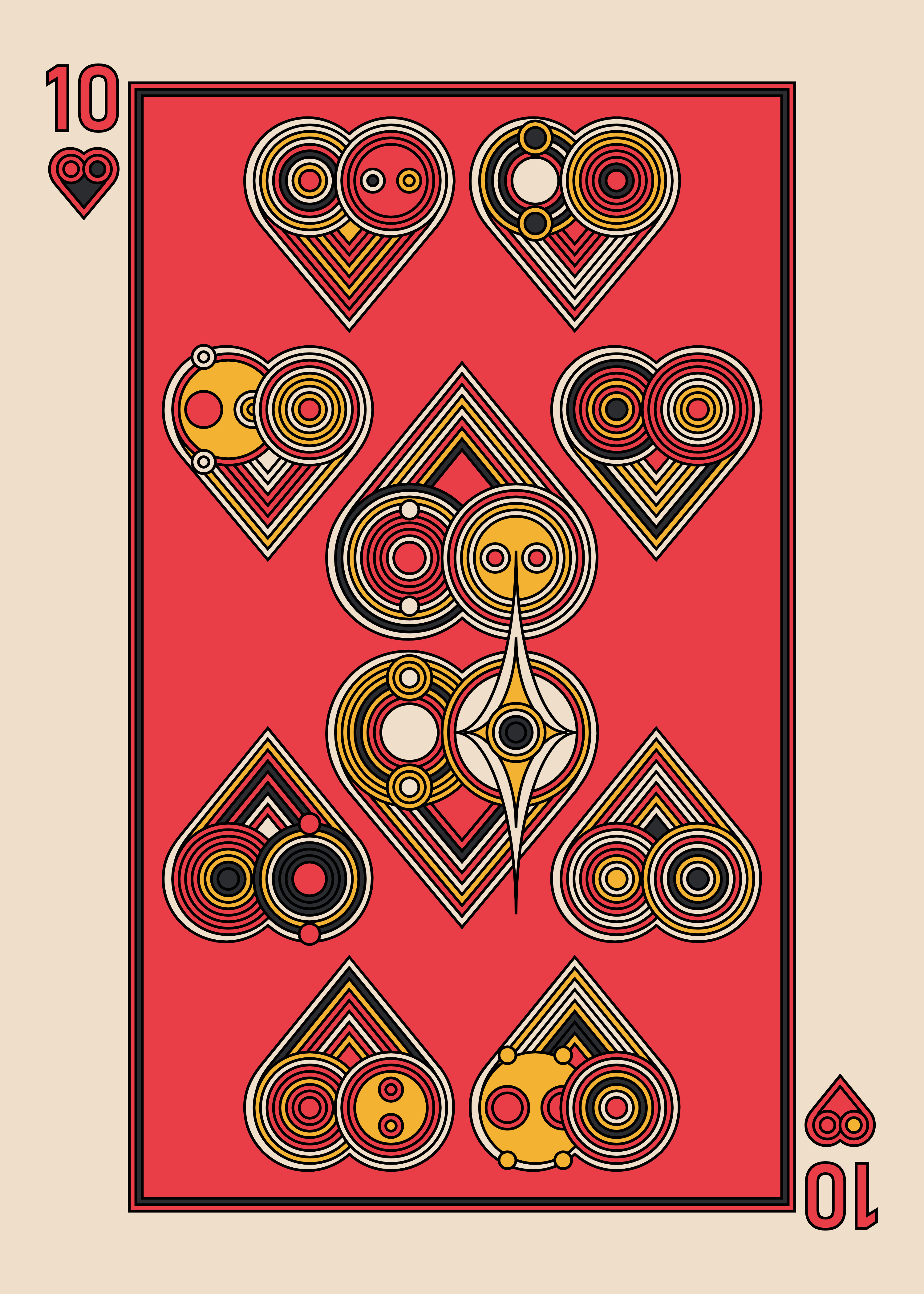 Ten of Hearts Dark