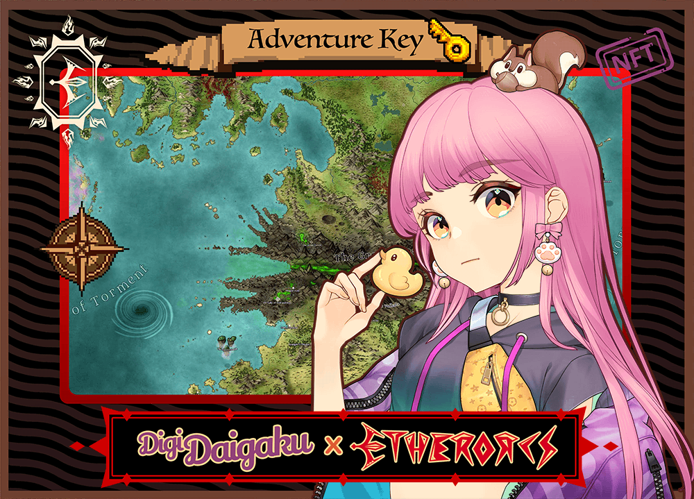 DigiDaigaku #760 - Vera | EtherOrcs Adventure Key (DigiDaigaku Genesis)