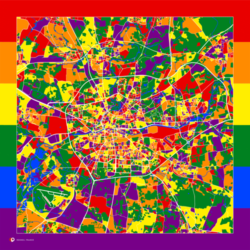 Rennes, France - Rainbow