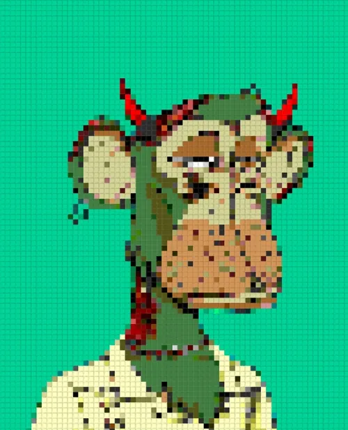 Pixel Bored Ape Zombie #28