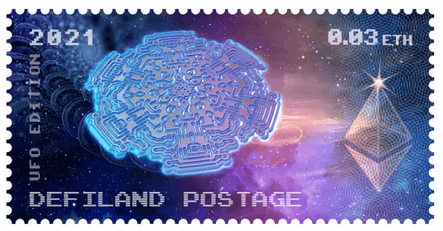 DeFiLand Stamp #203_UFO edition