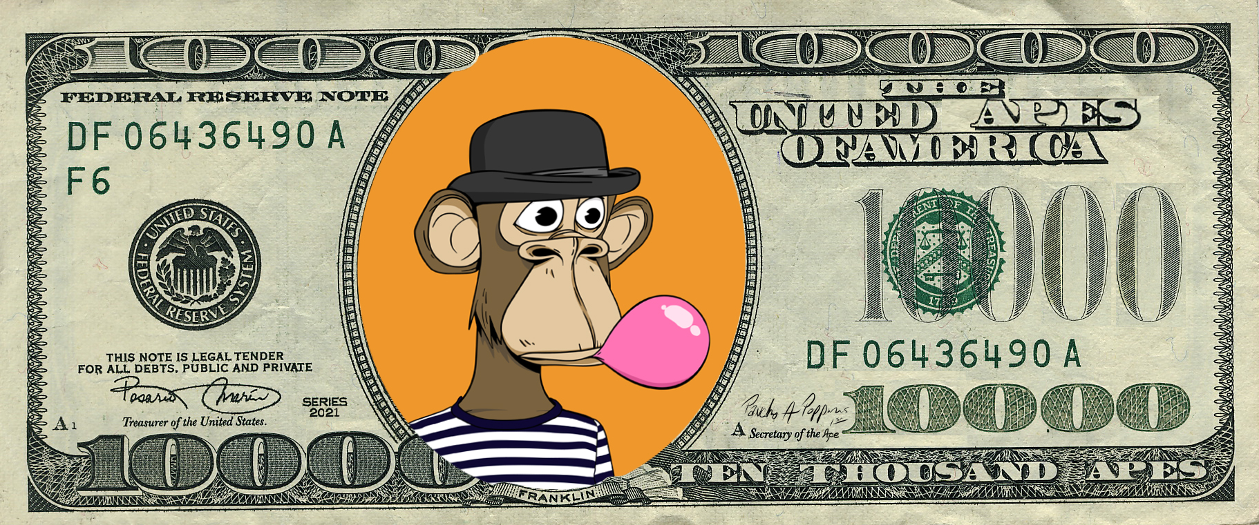 Pancho A Poppins 1st - Secratary of Ape - 10,000 Ape Note 