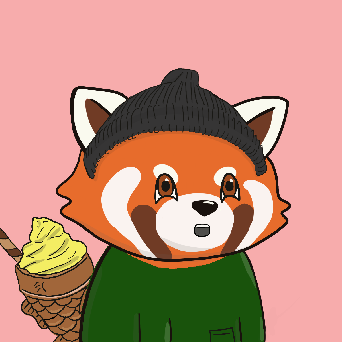 Okay Red Panda #7080