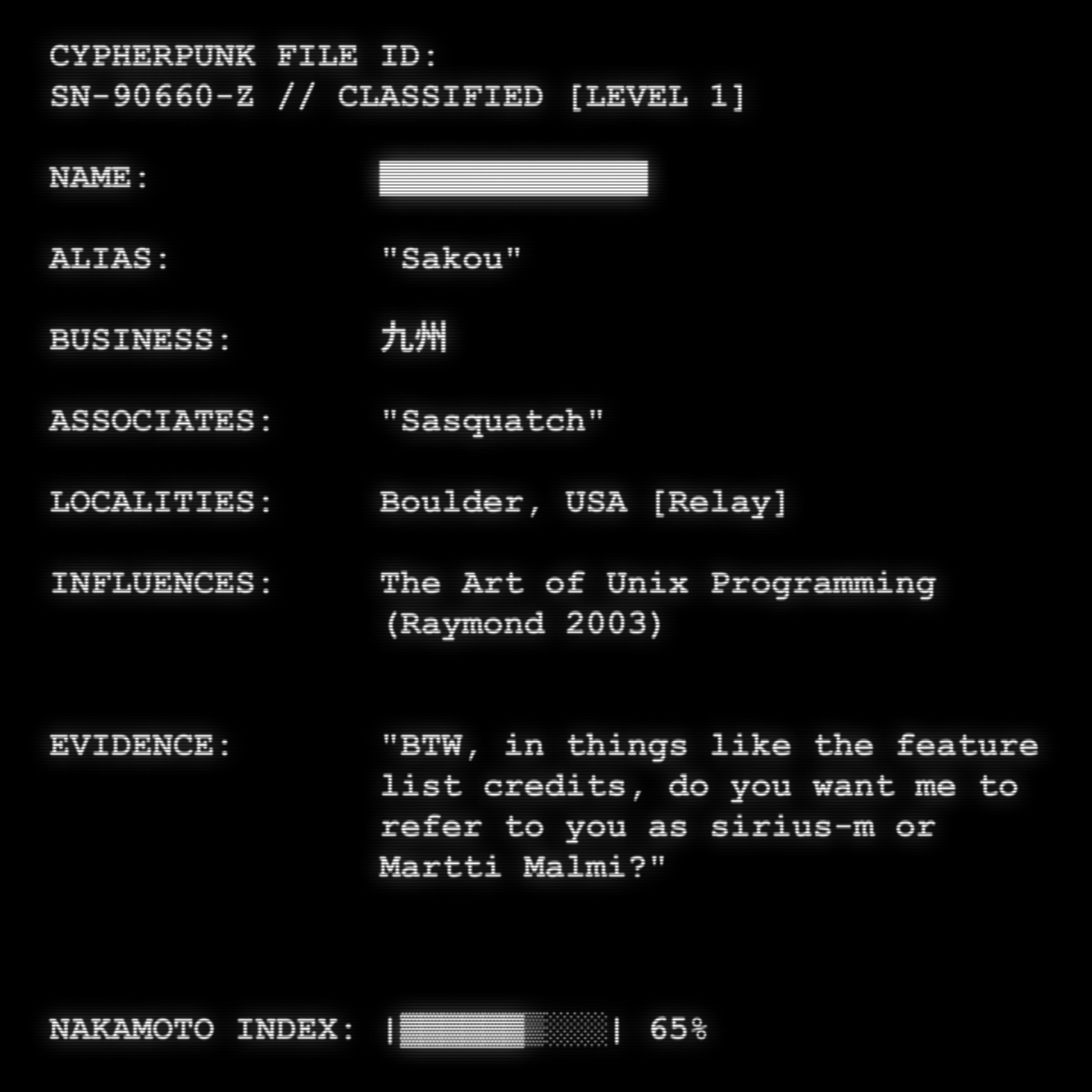 CYPHERPUNK FILES #849