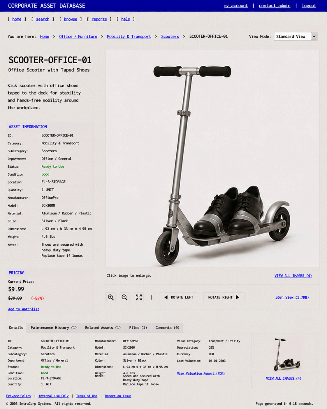 ITEM #298, SCOOTER-OFFICE-01
