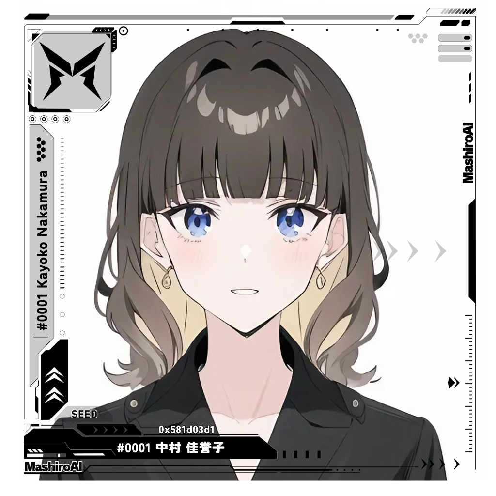 MashiroAI #0001 Kayoko Nakamura 中村 佳誉子