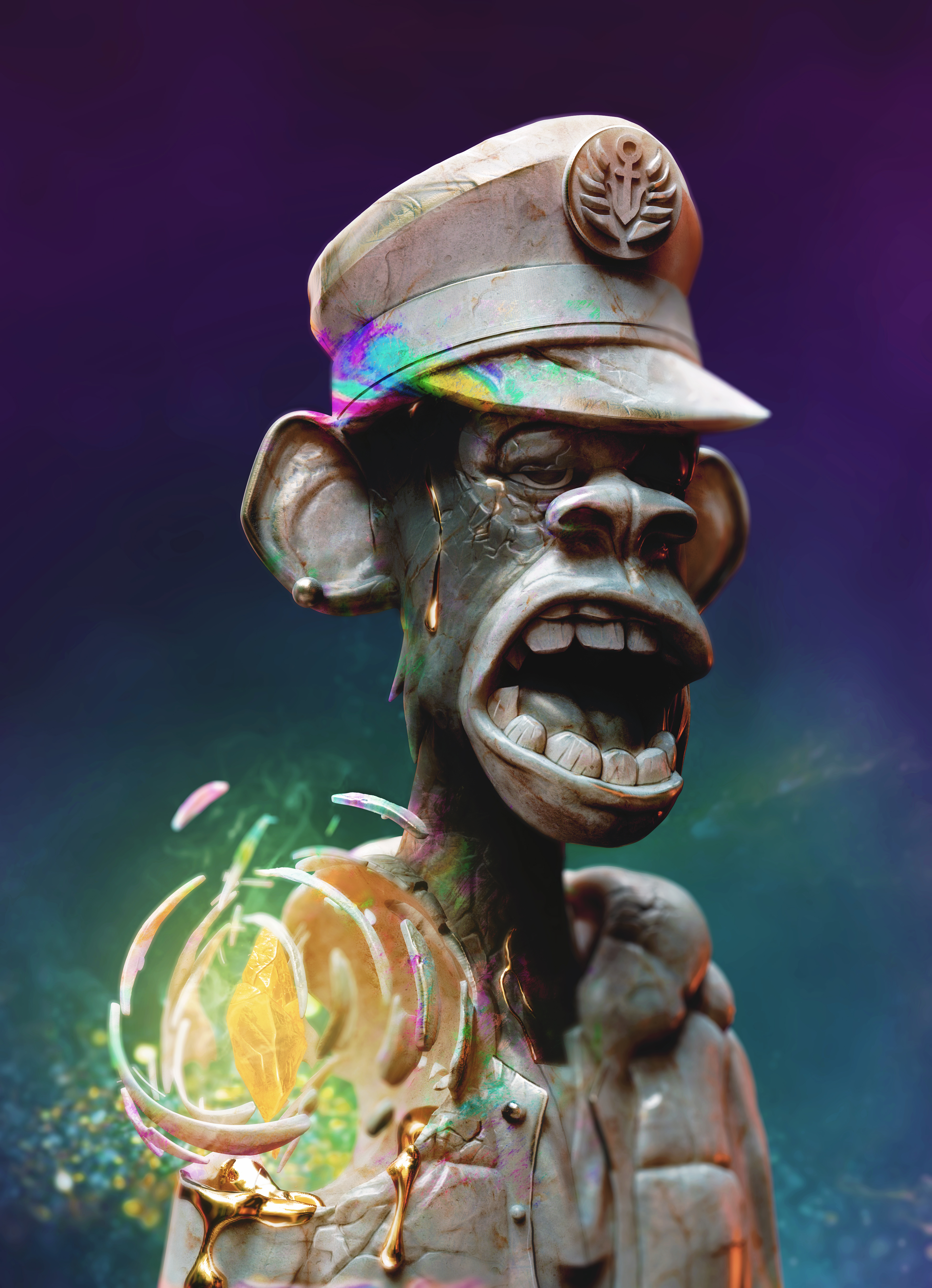 Sculpted Bored Ape #70