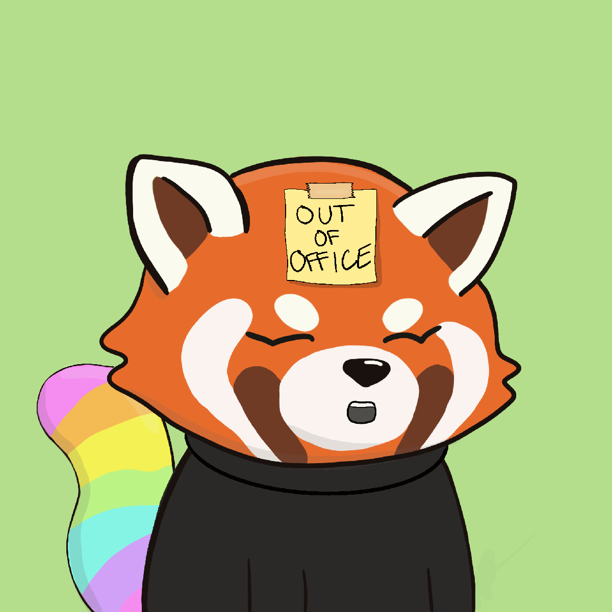 Okay Red Panda #6581