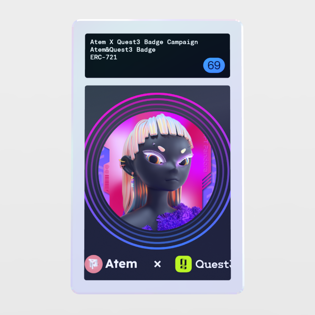 Minter Token - Atem&Quest3 Badge #69