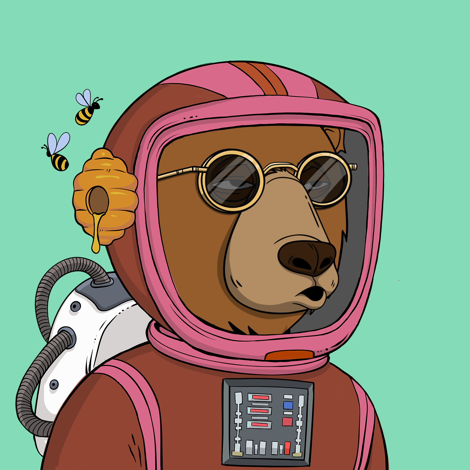 Okay Space Bear #1724