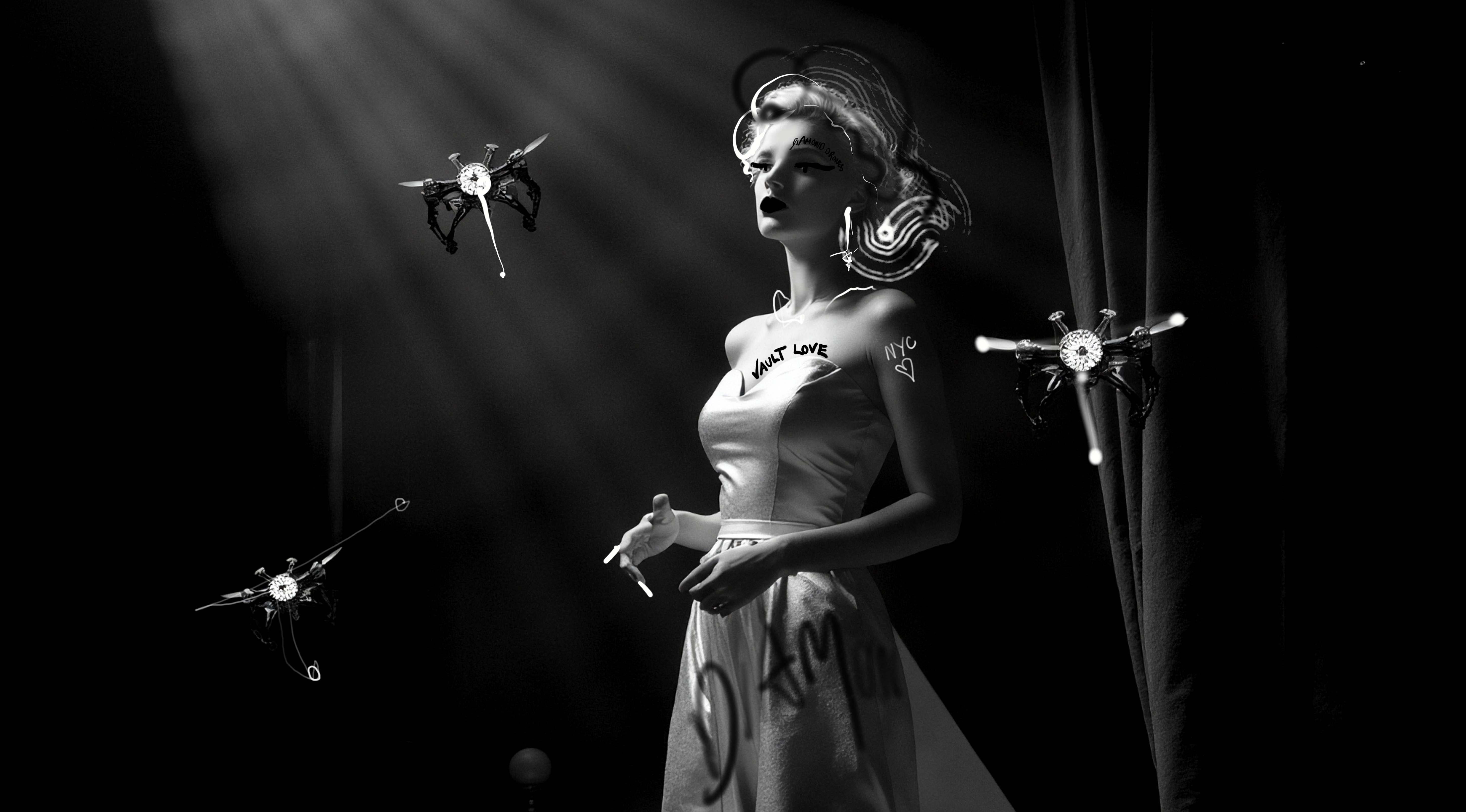 Drone Blonde #15 — Miss AL Simpson, Scottish cryptoartist