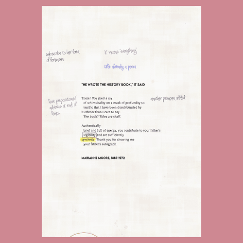 POEMS IN THE PUBLIC DOMAIN The Marianne Moore Edit #6