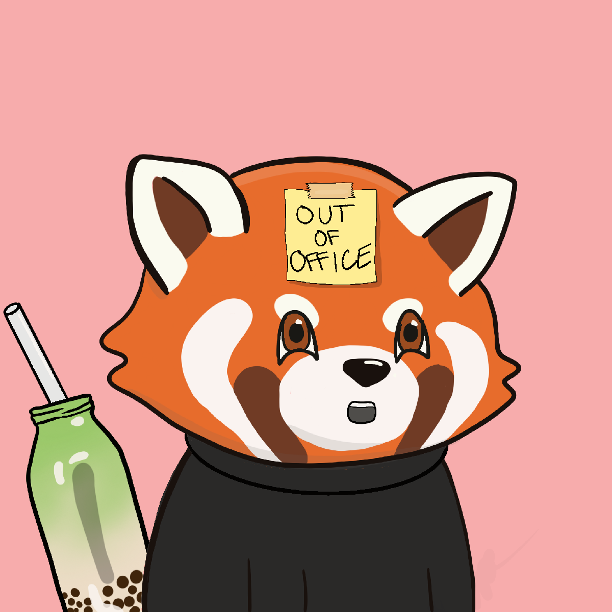 Okay Red Panda #7496