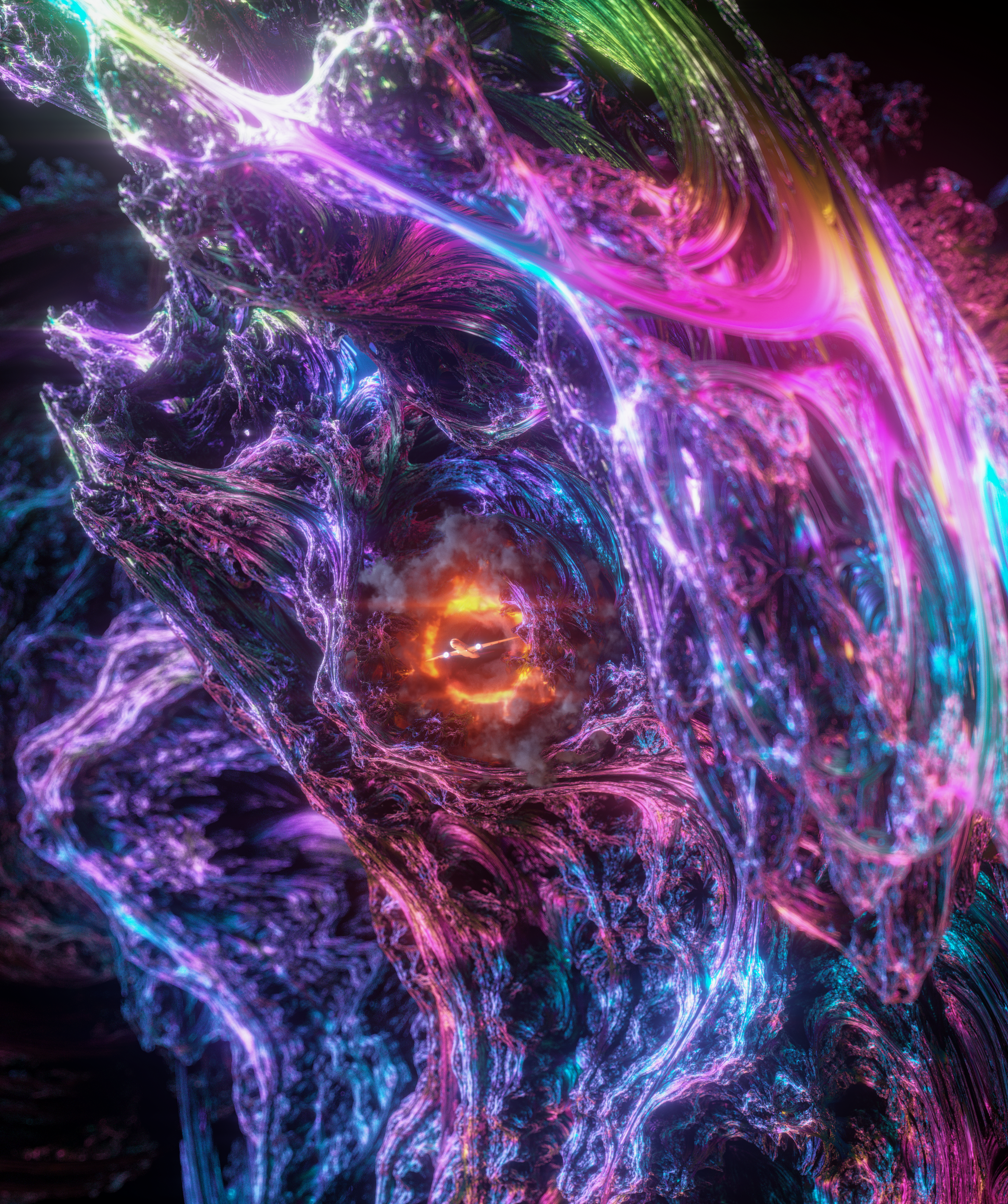 Crash of the planet Titan