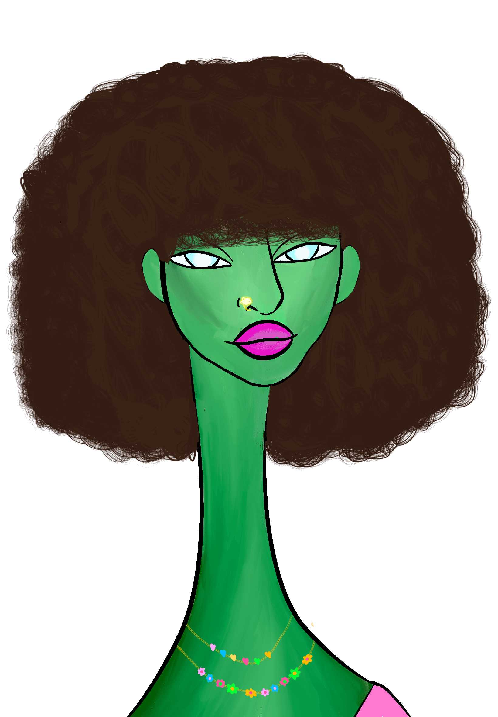 Long Neckie Lady #97